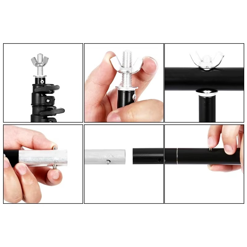 1.50m x 2.0m T-shape Photography Backdrop Stand