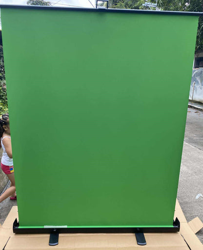 Chroma Collapsible Pull Up Green Screen (1.50m W x 2.0m H), Aluminum alloy & Oxford cloth