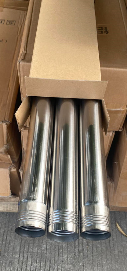 3m/10ft length. 3-Section Stainless Steel Metal Inner Tube Cross Bar for Backdrop Roller,45mm diameter