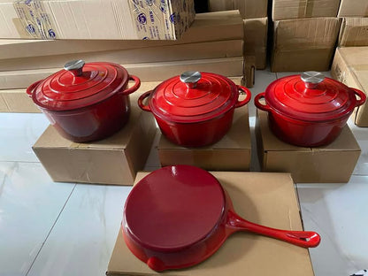CAST IRON COOKWARE Set of 7pcs