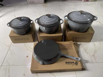 CAST IRON COOKWARE Set of 7pcs