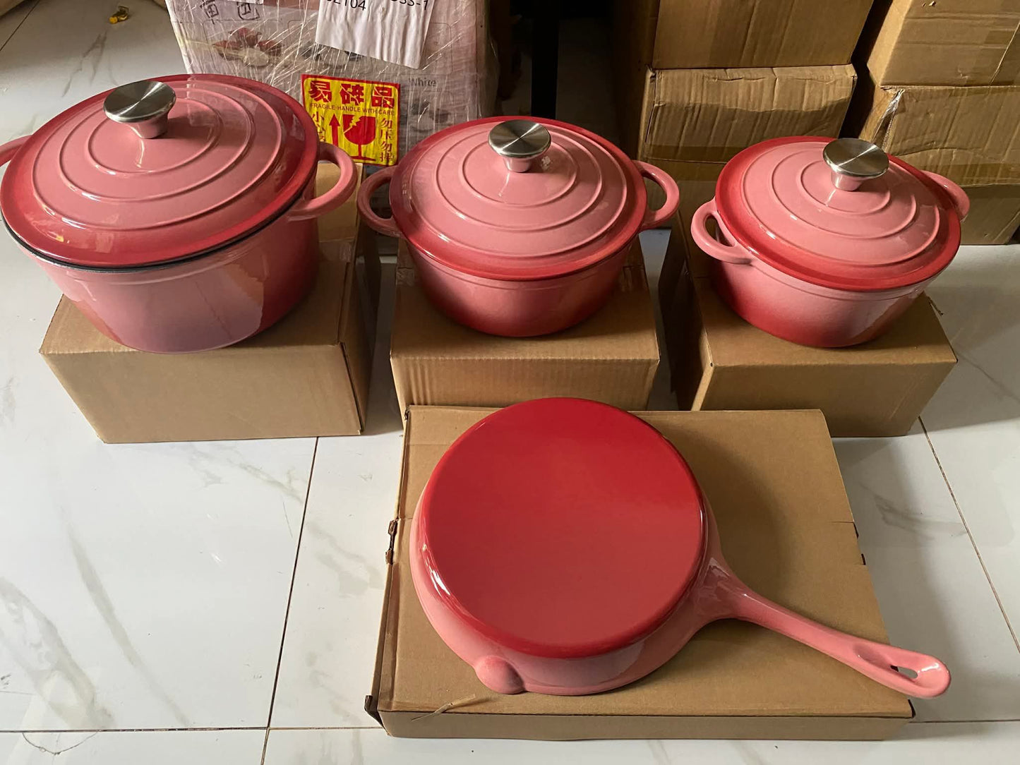 CAST IRON COOKWARE Set of 7pcs
