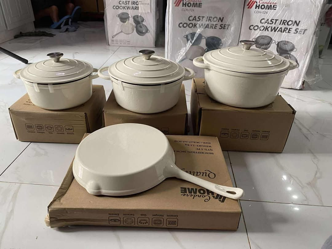 CAST IRON COOKWARE Set of 7pcs
