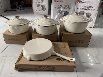 CAST IRON COOKWARE Set of 7pcs