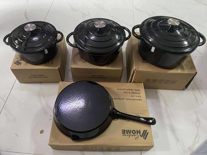 CAST IRON COOKWARE Set of 7pcs