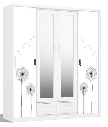 Metal Wardrobe 4 Doors & 3 Doors