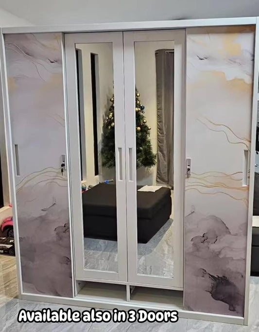 Metal Wardrobe 4 Doors & 3 Doors