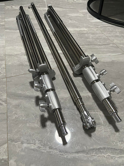 2.8m x 3m (9ft x 10ft) Stainless Steel Telescopic Backdrop Stand Support