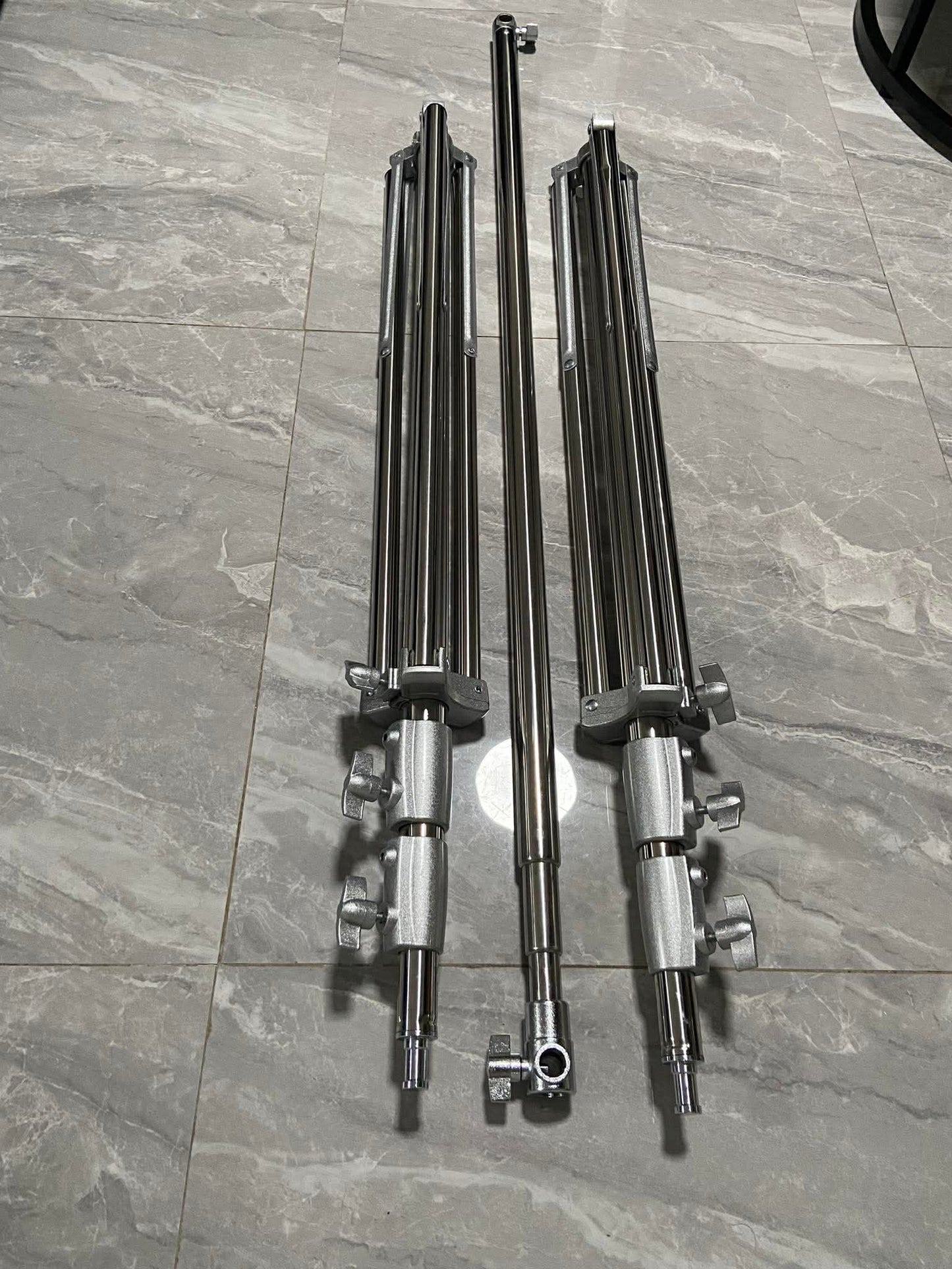 2.8m x 3m (9ft x 10ft) Stainless Steel Telescopic Backdrop Stand Support
