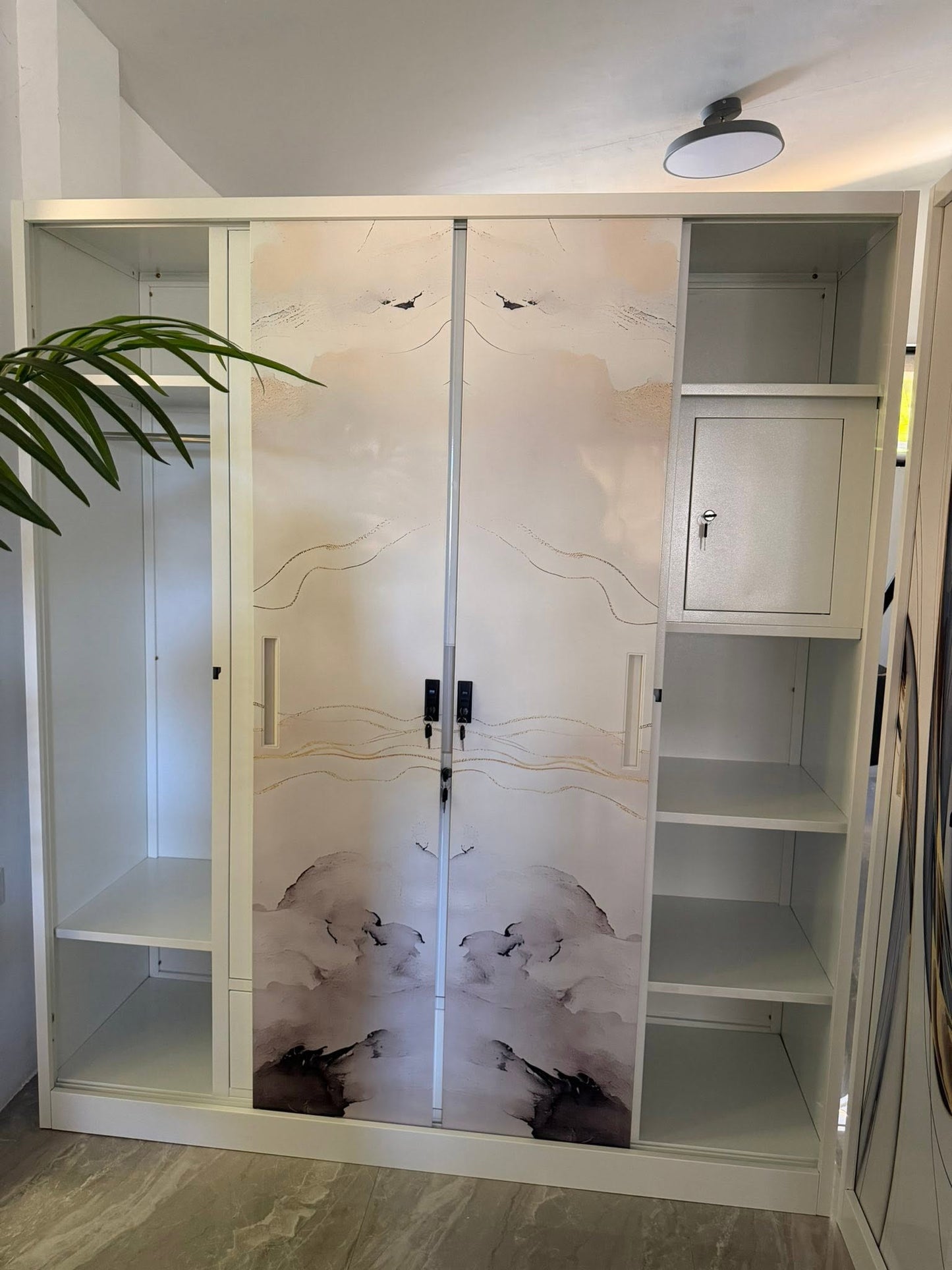 Metal Wardrobe 4 Doors & 3 Doors
