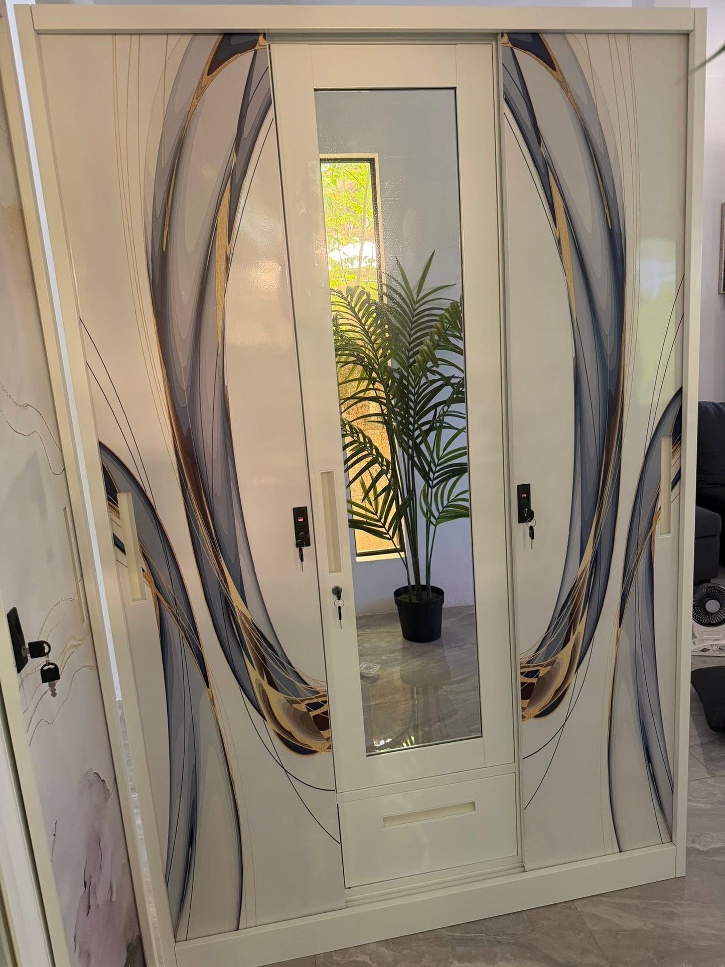 Metal Wardrobe 4 Doors & 3 Doors