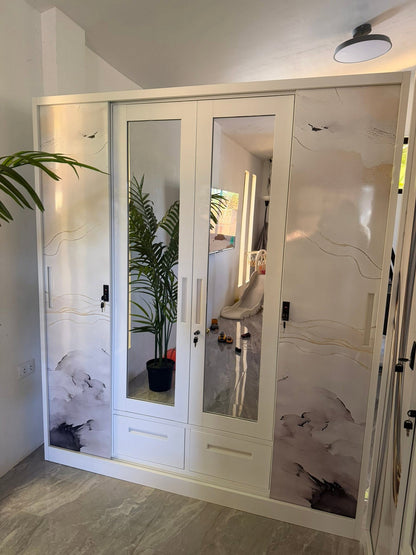 Metal Wardrobe 4 Doors & 3 Doors