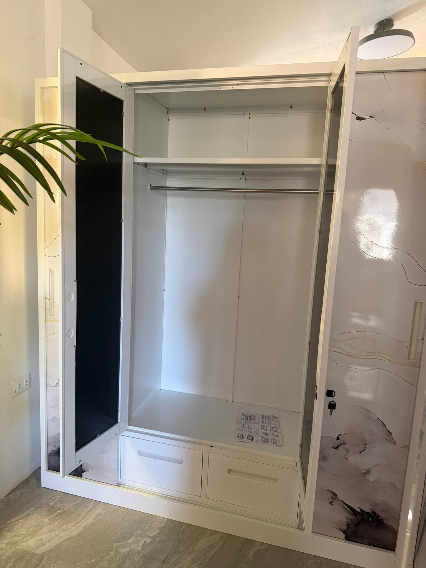 Metal Wardrobe 4 Doors & 3 Doors