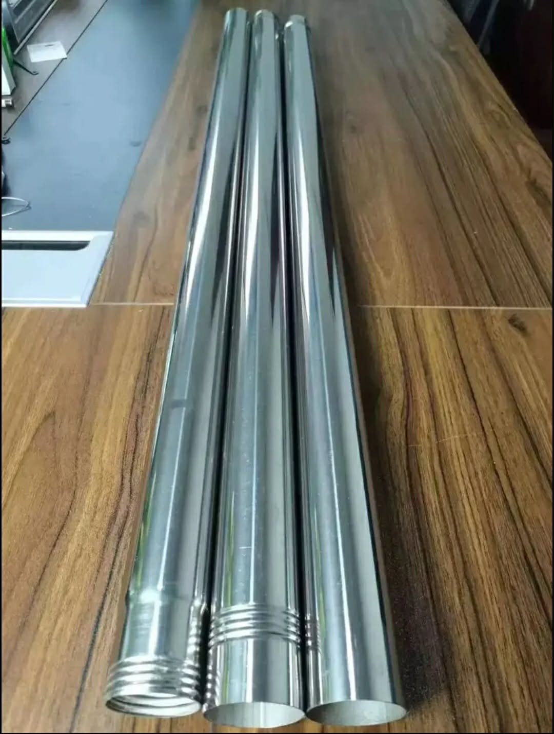 3m/10ft length. 3-Section Stainless Steel Metal Inner Tube Cross Bar for Backdrop Roller,45mm diameter