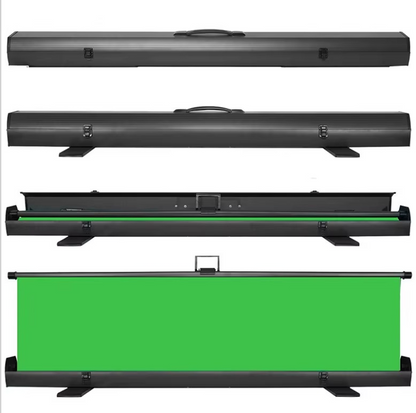 Chroma Collapsible Pull Up Green Screen (1.50m W x 2.0m H), Aluminum alloy & Oxford cloth