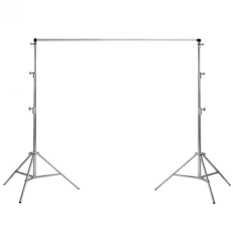 2.8m x 3m (9ft x 10ft) Stanless Steel Telescopic Backdrop Stand Support