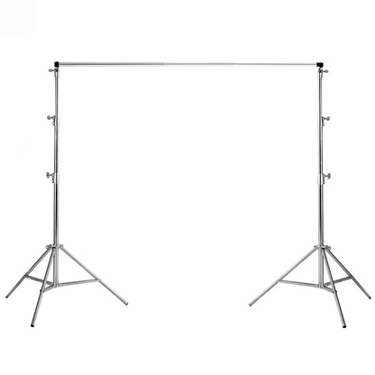 2.8m x 3m (9ft x 10ft) Stainless Steel Telescopic Backdrop Stand Support
