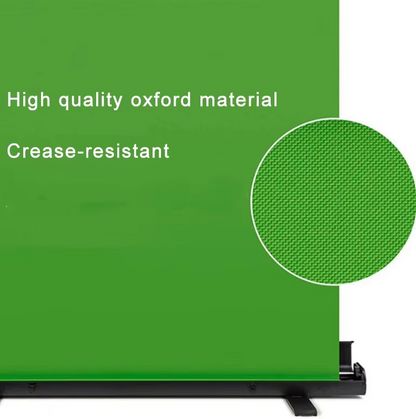 Chroma Collapsible Pull Up Green Screen (1.50m W x 2.0m H), Aluminum alloy & Oxford cloth