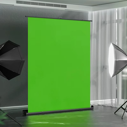 Chroma Collapsible Pull Up Green Screen (1.50m W x 2.0m H), Aluminum alloy & Oxford cloth