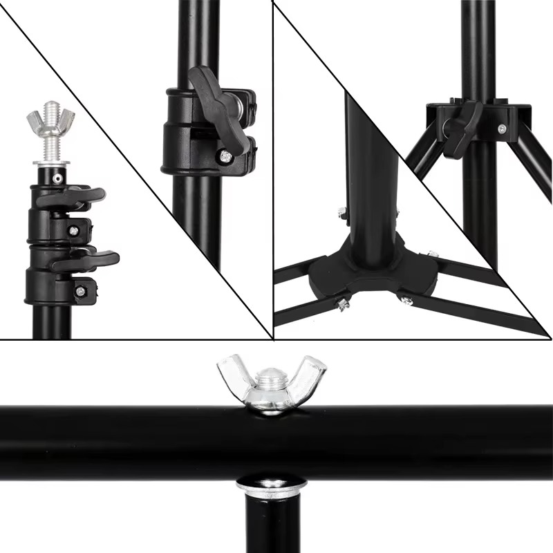 1.50m x 2.0m T-shape Photography Backdrop Stand