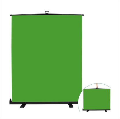 Chroma Collapsible Pull Up Green Screen (1.50m W x 2.0m H), Aluminum alloy & Oxford cloth