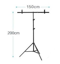 1.50m x 2.0m T-shape Photography Backdrop Stand