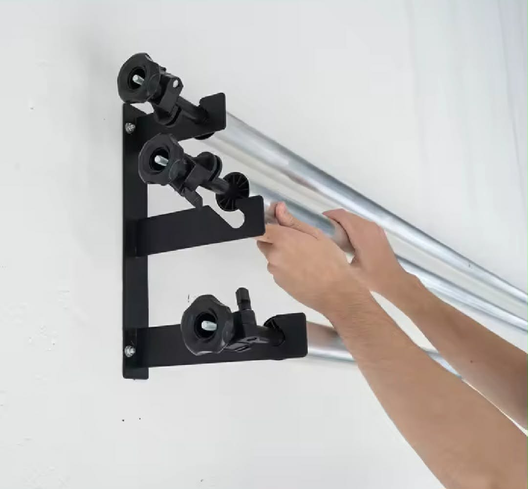 3m/10ft length. 3-Section Stainless Steel Metal Inner Tube Cross Bar for Backdrop Roller,45mm diameter