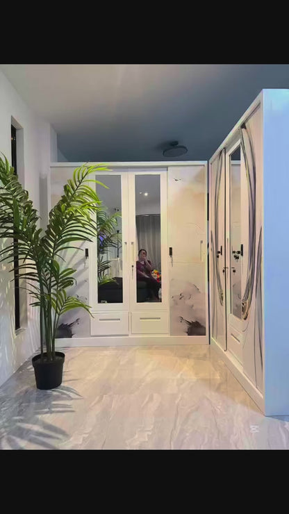 Metal Wardrobe 4 Doors & 3 Doors