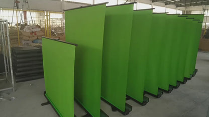 Chroma Collapsible Pull Up Green Screen (1.50m W x 2.0m H), Aluminum alloy & Oxford cloth